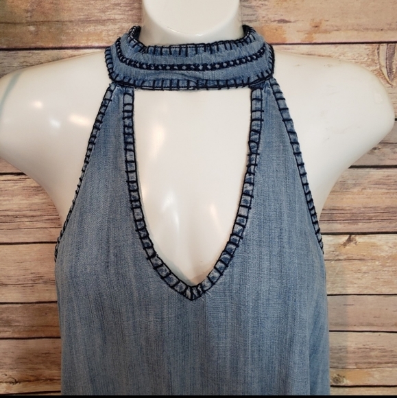 Cloth & Stone Chambray Sleeveless Dress Size XS - Picture 4 of 8